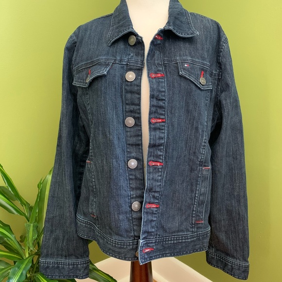 Toomy Hilfiger denim jacket, medium. - Picture 3 of 11